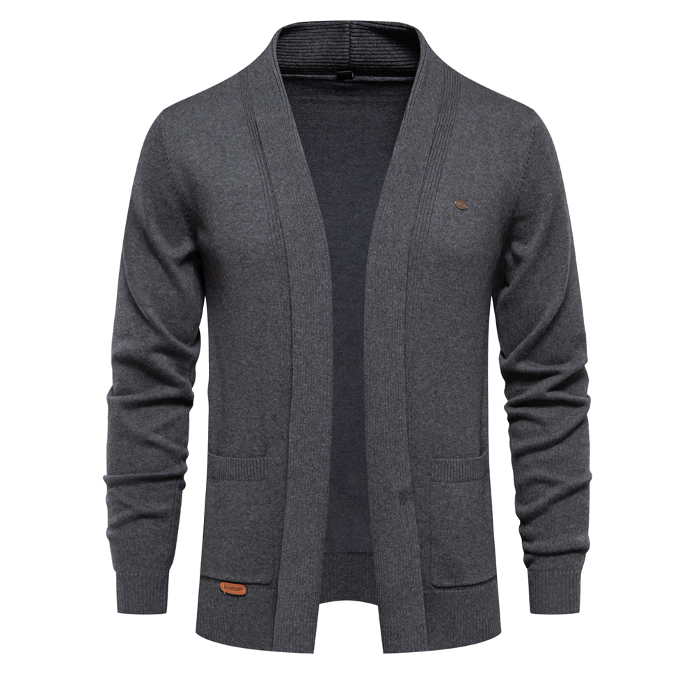 Men'S Fashion Zip Sweater - 2023. Nowy zimowy bawełniany kardigan dla
