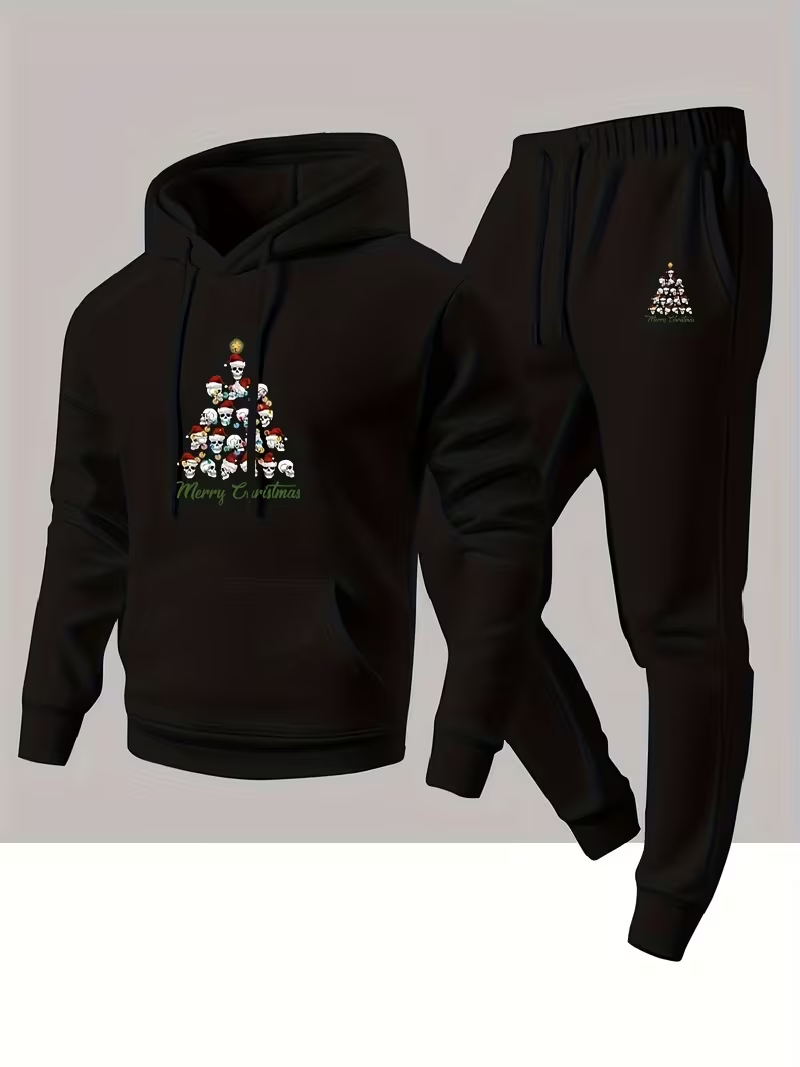Men'S Fashion Clothing - Męska jesienno-zimowa świąteczna moda, dwuczęściowy komplet:
