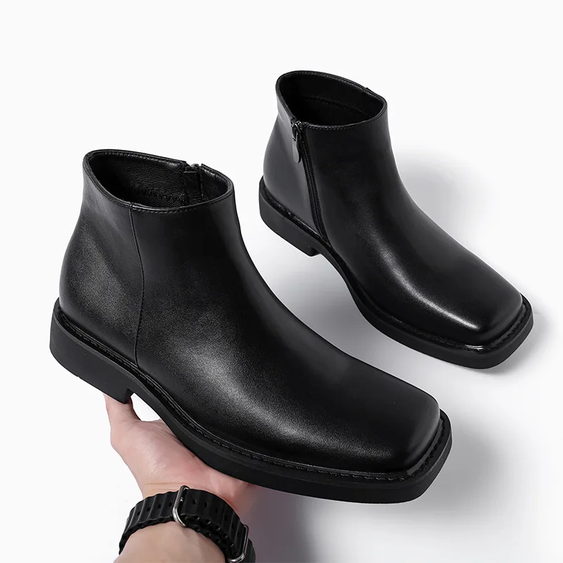 Men'S Fashion Old Money - Czarne Nowe Modne Męskie Skórzane Buty
