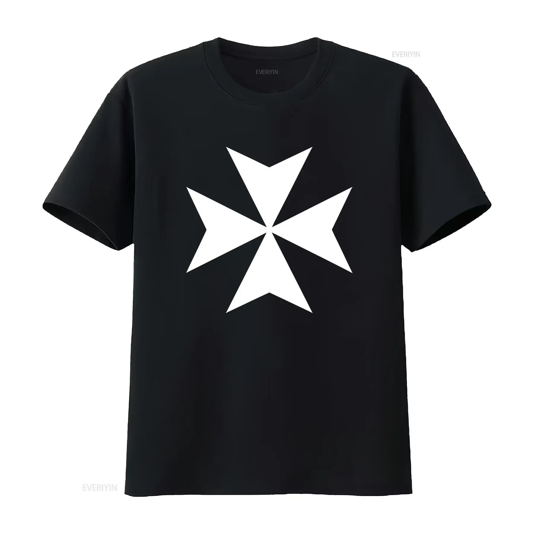 Military Shirt Men - Koszulka z krzyżem maltańskim Malta Wojskowa