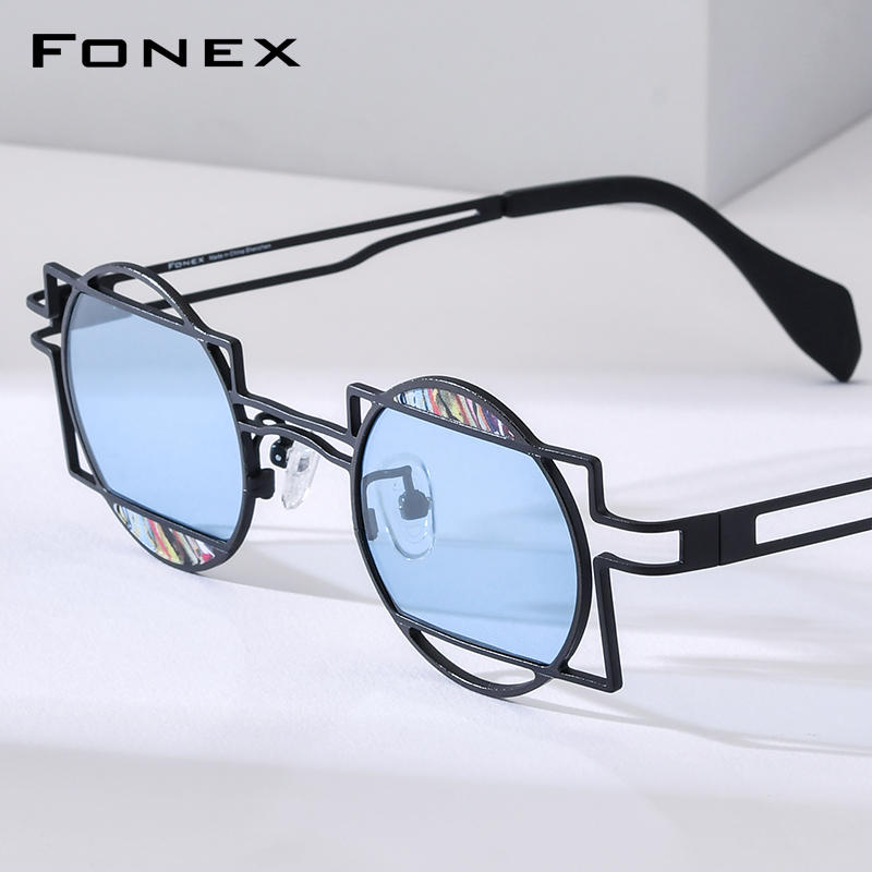 Men'S Fashion Glasses 2026 - Okulary przeciwsłoneczne FONEX Pure Titanium dla