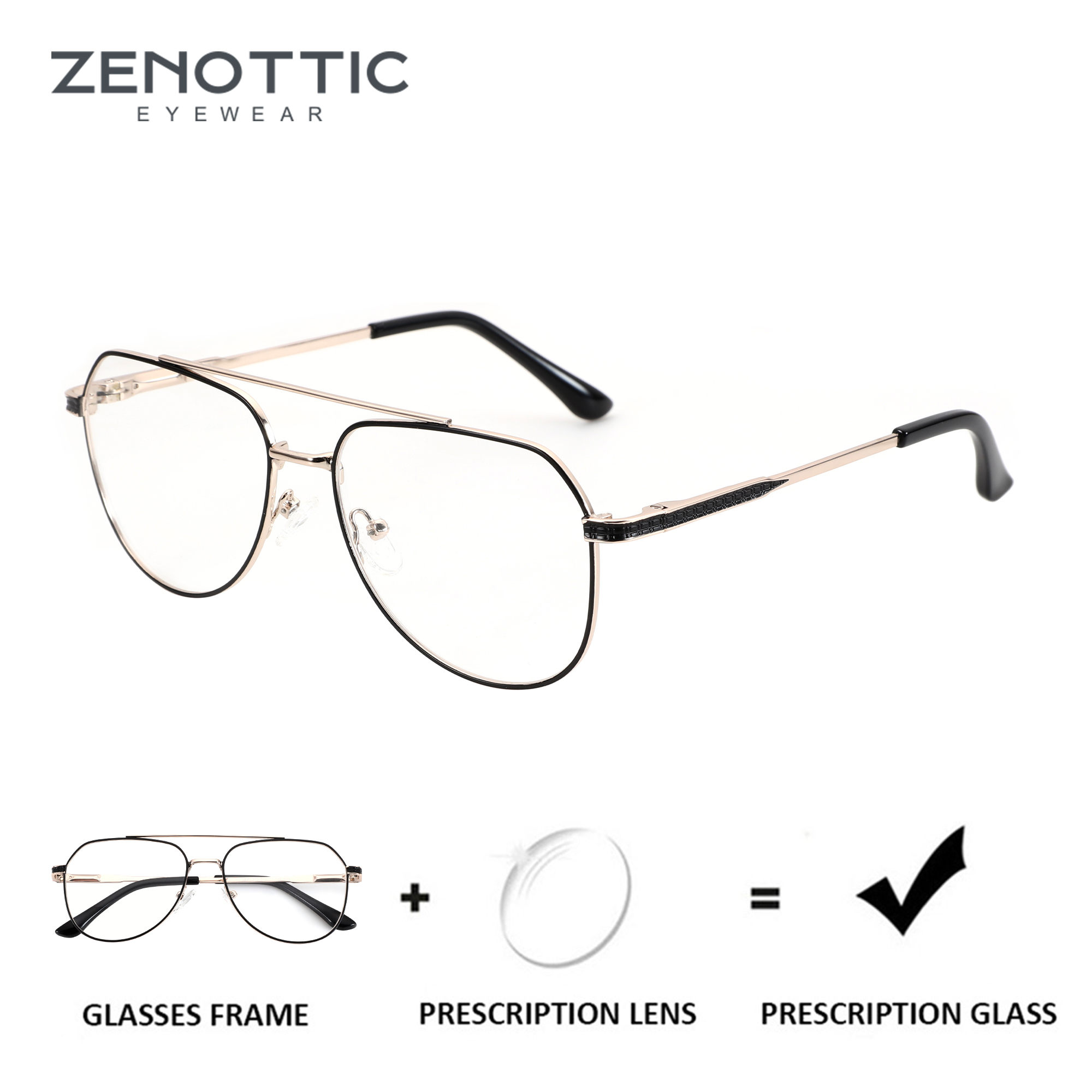 Men'S Fashion Glasses 2026 - Okulary korekcyjne męskie ZENOTTIC 2026 w
