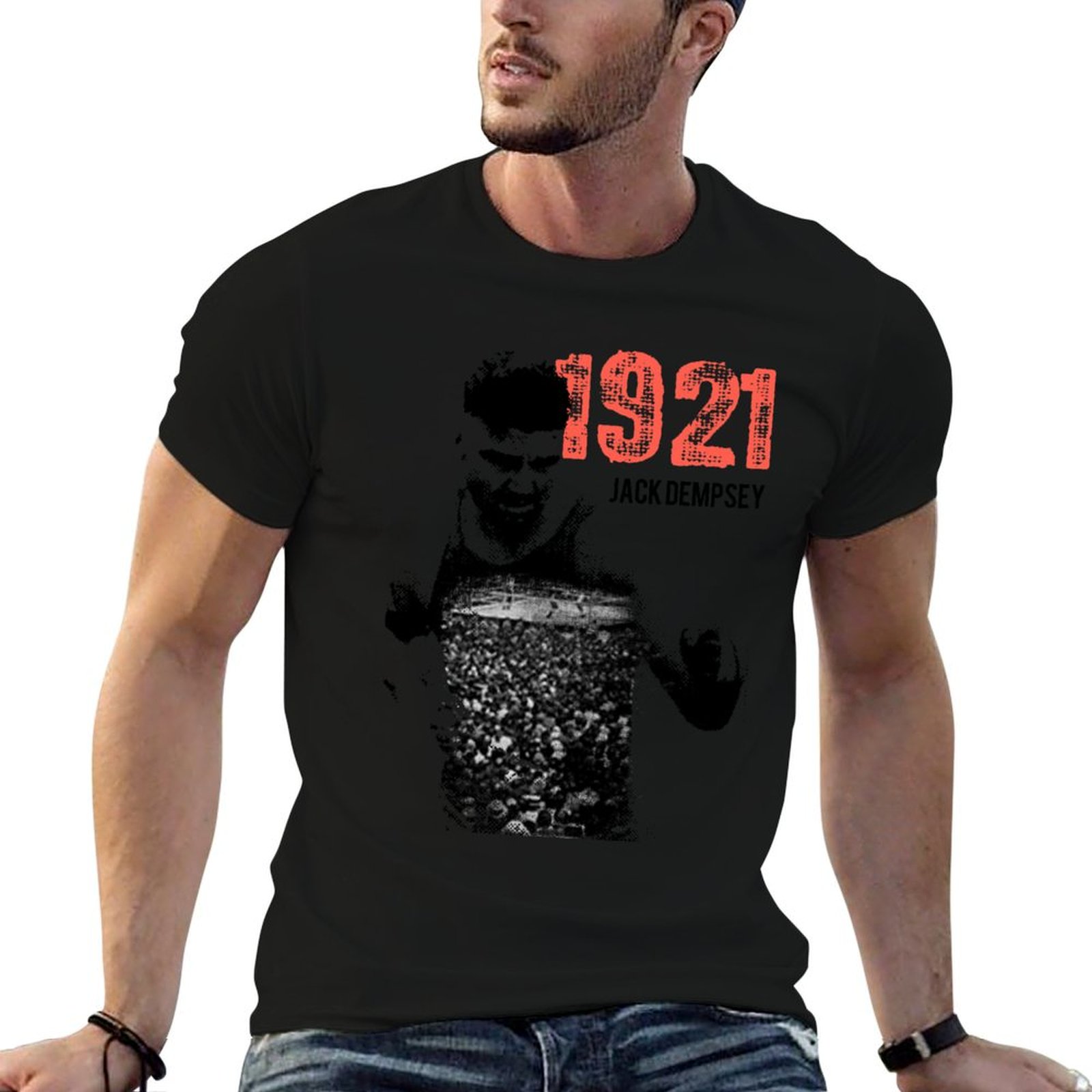 Mens Fashion In The 1920S - Jack Dempsey. Boks w stylu vintage.
