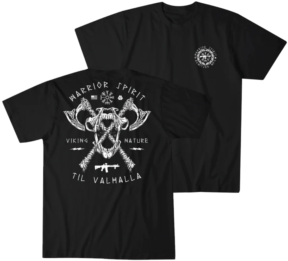 Military Shirt Men - Koszulka Til Valhalla Vi Król Wojownik