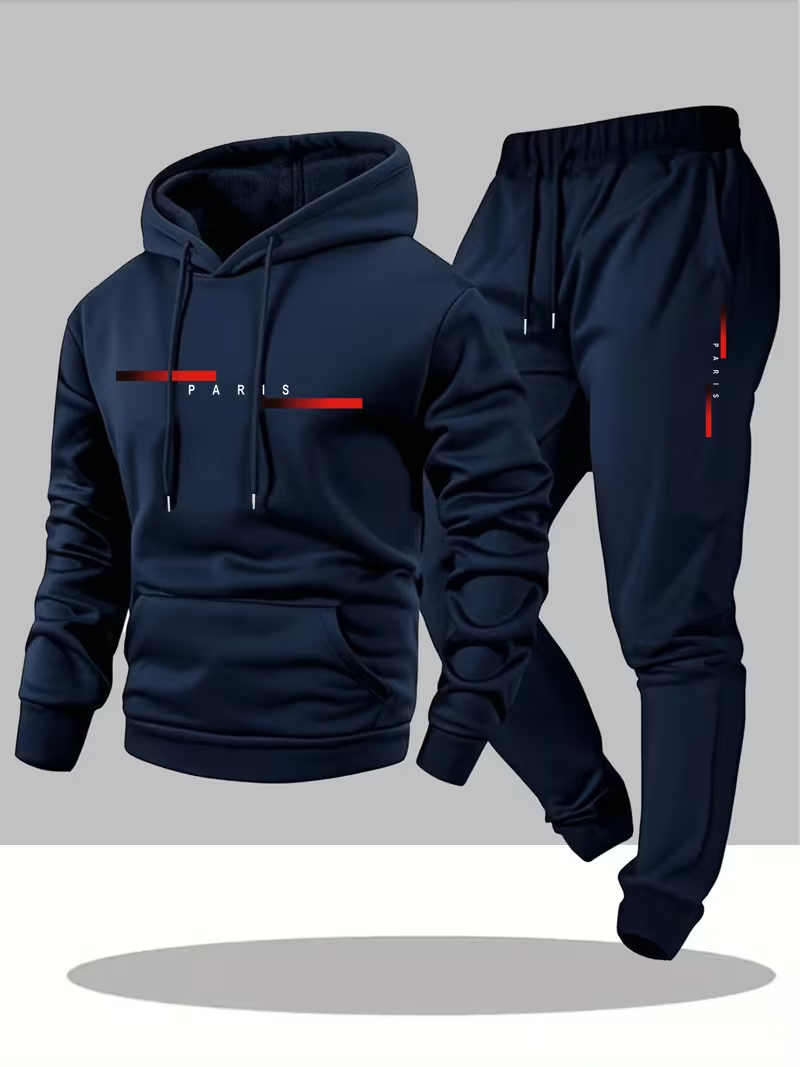 Men'S Spring Fashion - Męski, modny zestaw z nadrukiem liter,