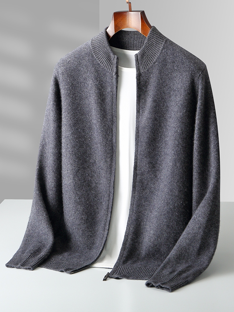Men'S Fashion Zip Sweater - Jesienno-zimowy męski sweter Woo z zamkiem