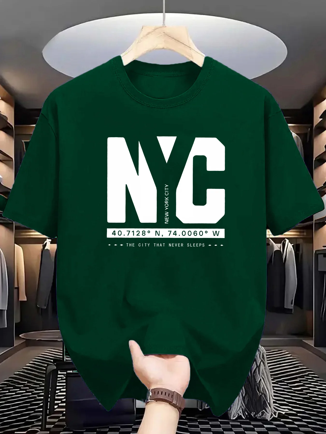 York Men'S Fashion - Męska letnia moda: luźna koszulka sportowa