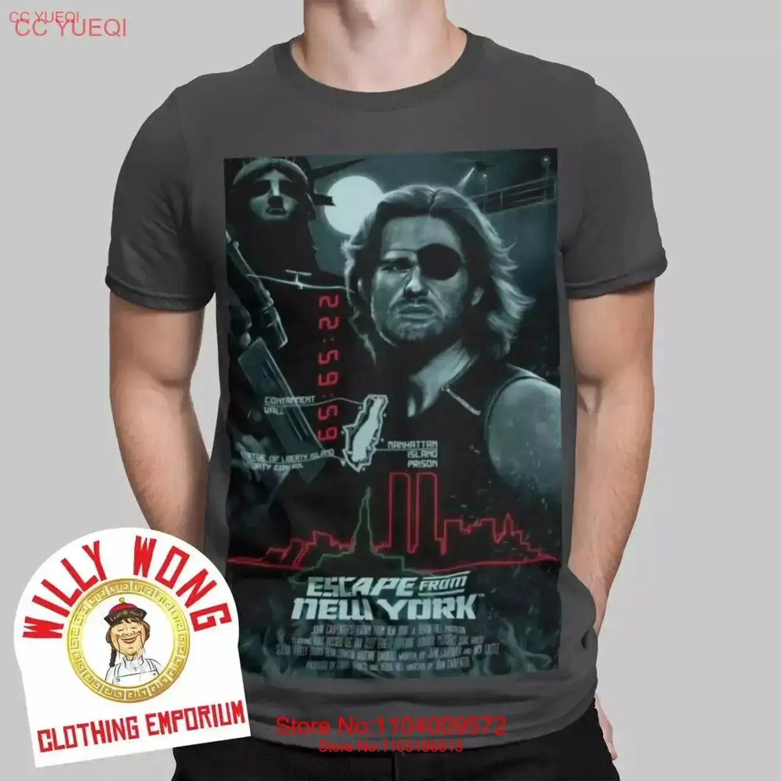 York Men'S Fashion - Koszulka Escape From New York Retro