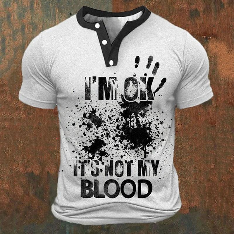 Men'S Fashion Clothing - Zabawne koszulki męskie typu henley z