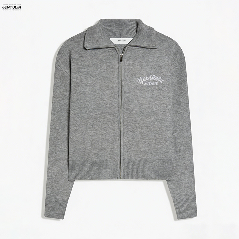 Men'S Fashion Zip Sweater - Retro Spliced ​ ​ Sweter damski