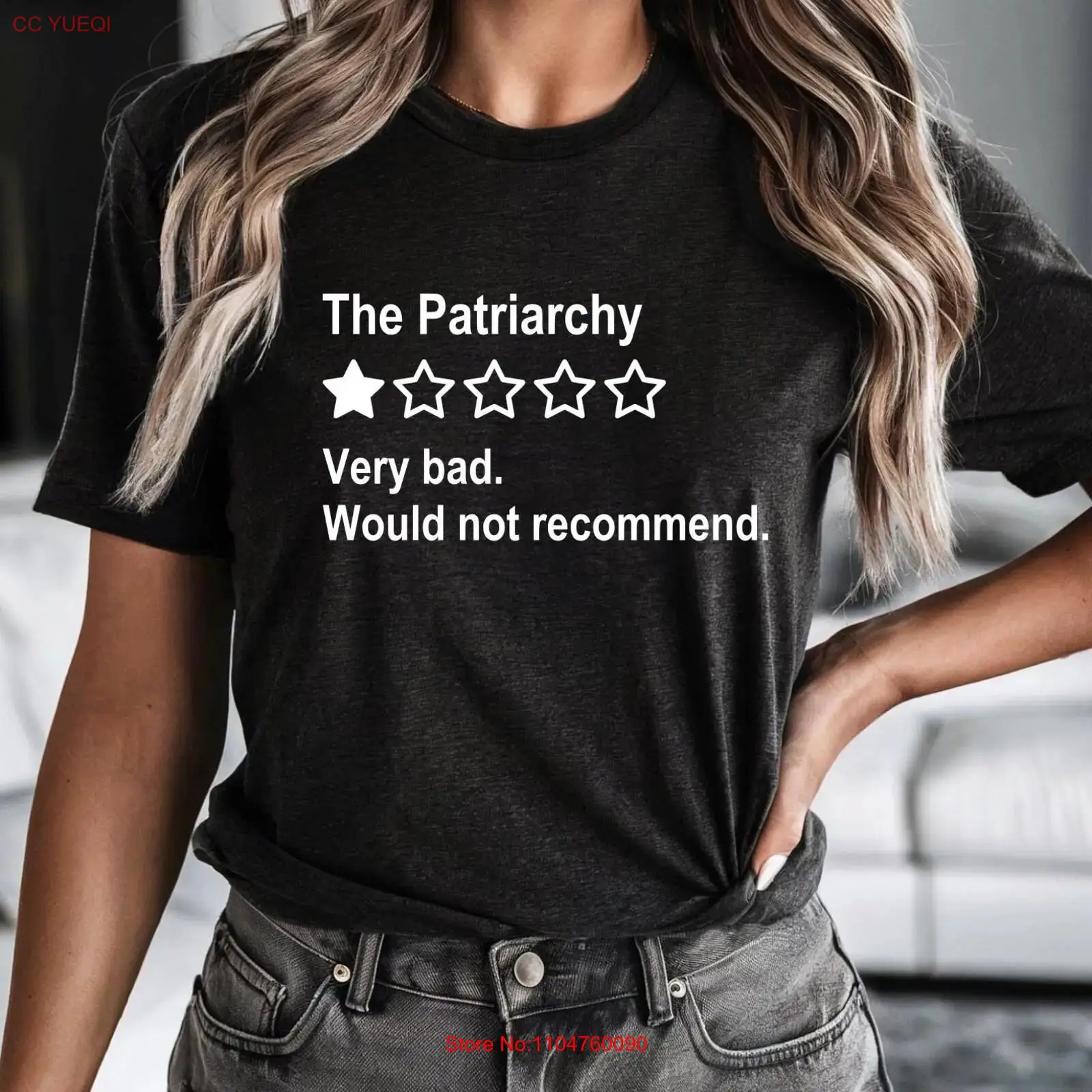 Men'S Fashion Reviews - Koszulka Patriarchy Bad Review Anty-Feministyczna Girl