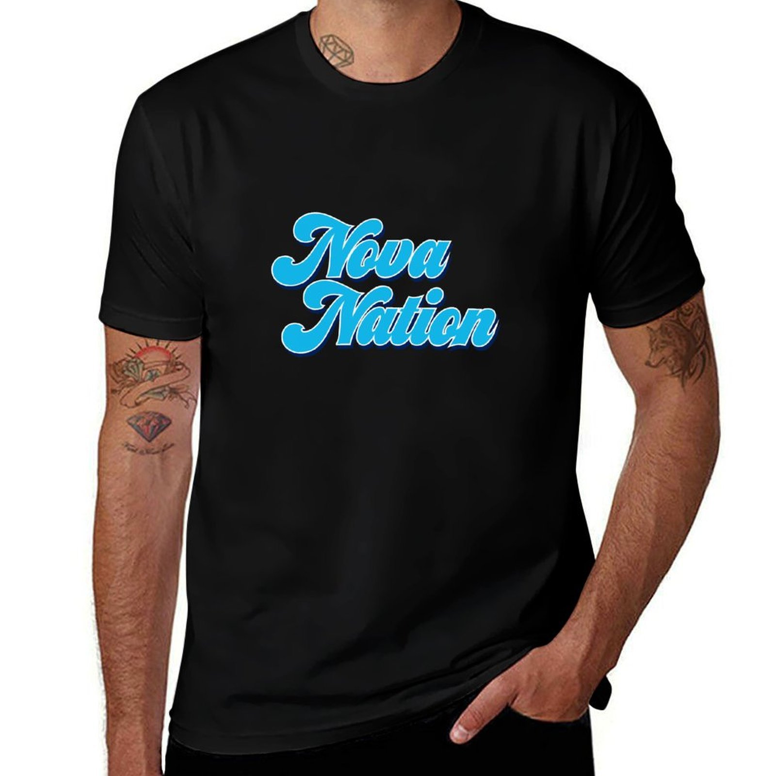 Men'S Fashion Nova - Koszulka Nova Nation, moda uliczna, casualowa