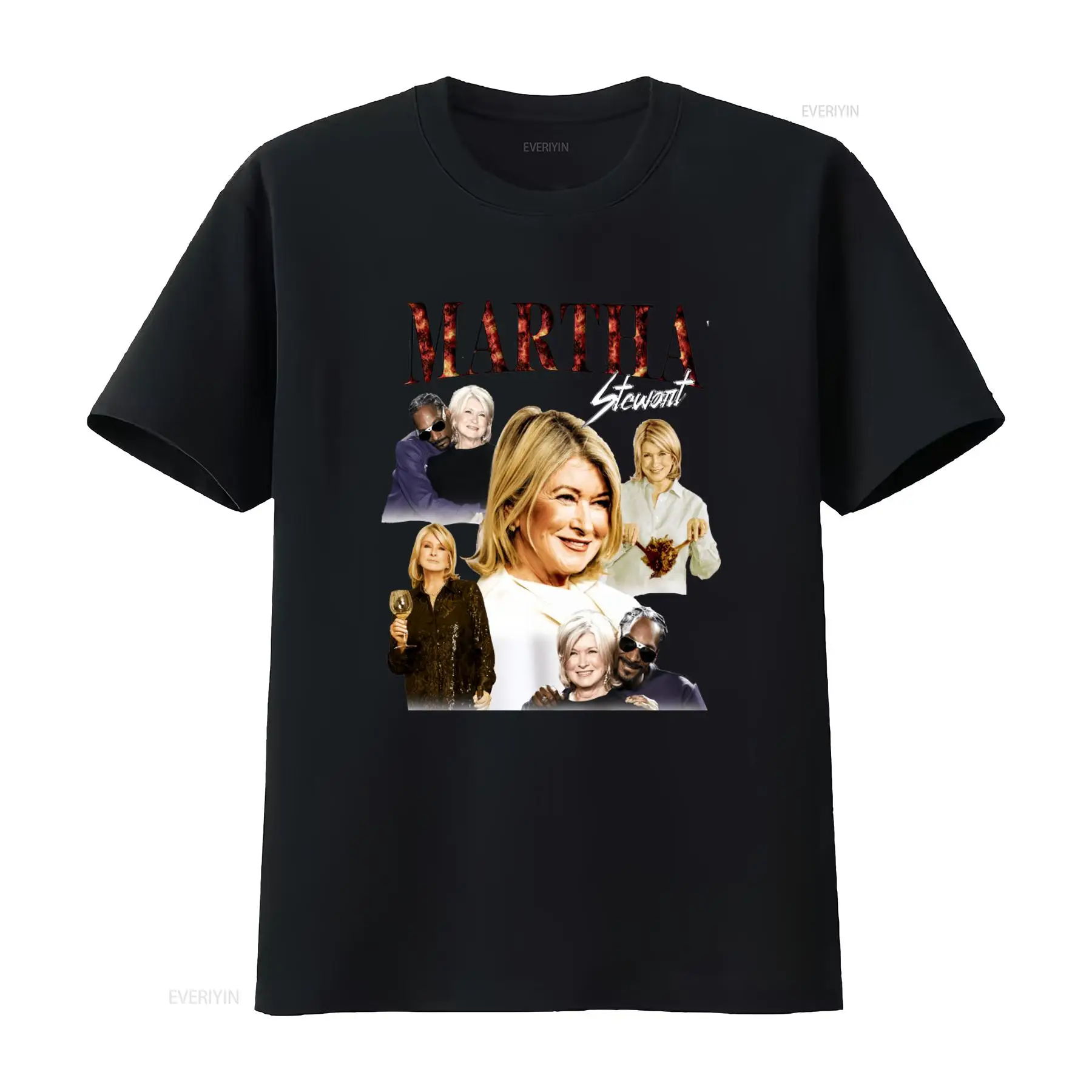 Mens Fashion Style Images - Koszulka Martha Stewart w stylu bootleg