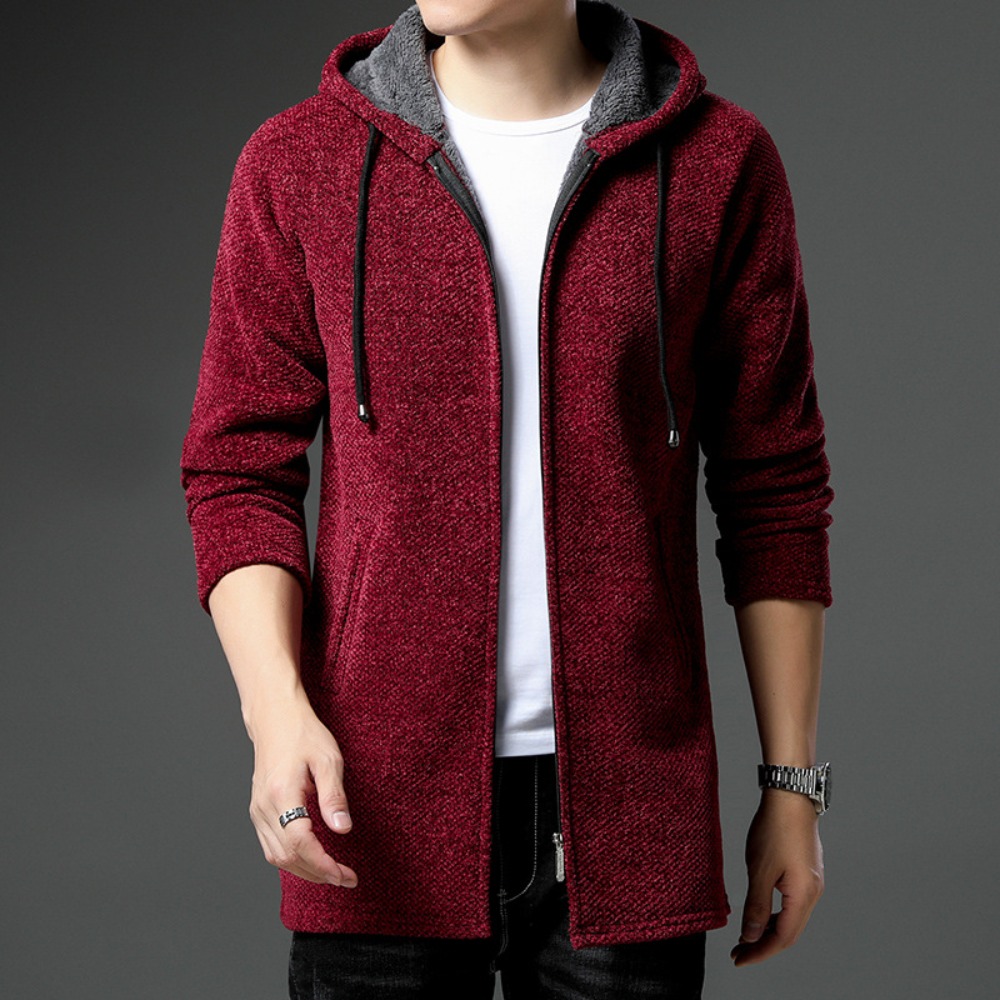 New Arrival sweter z dzianiny  – Men'S Fashion Zip Sweater recenzja i cena
