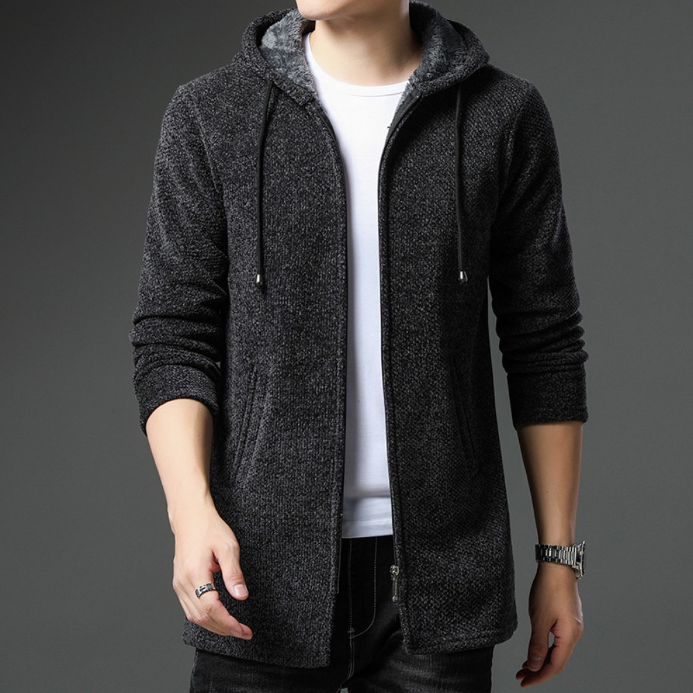 New Arrival sweter z dzianiny  – Men'S Fashion Zip Sweater recenzja i cena