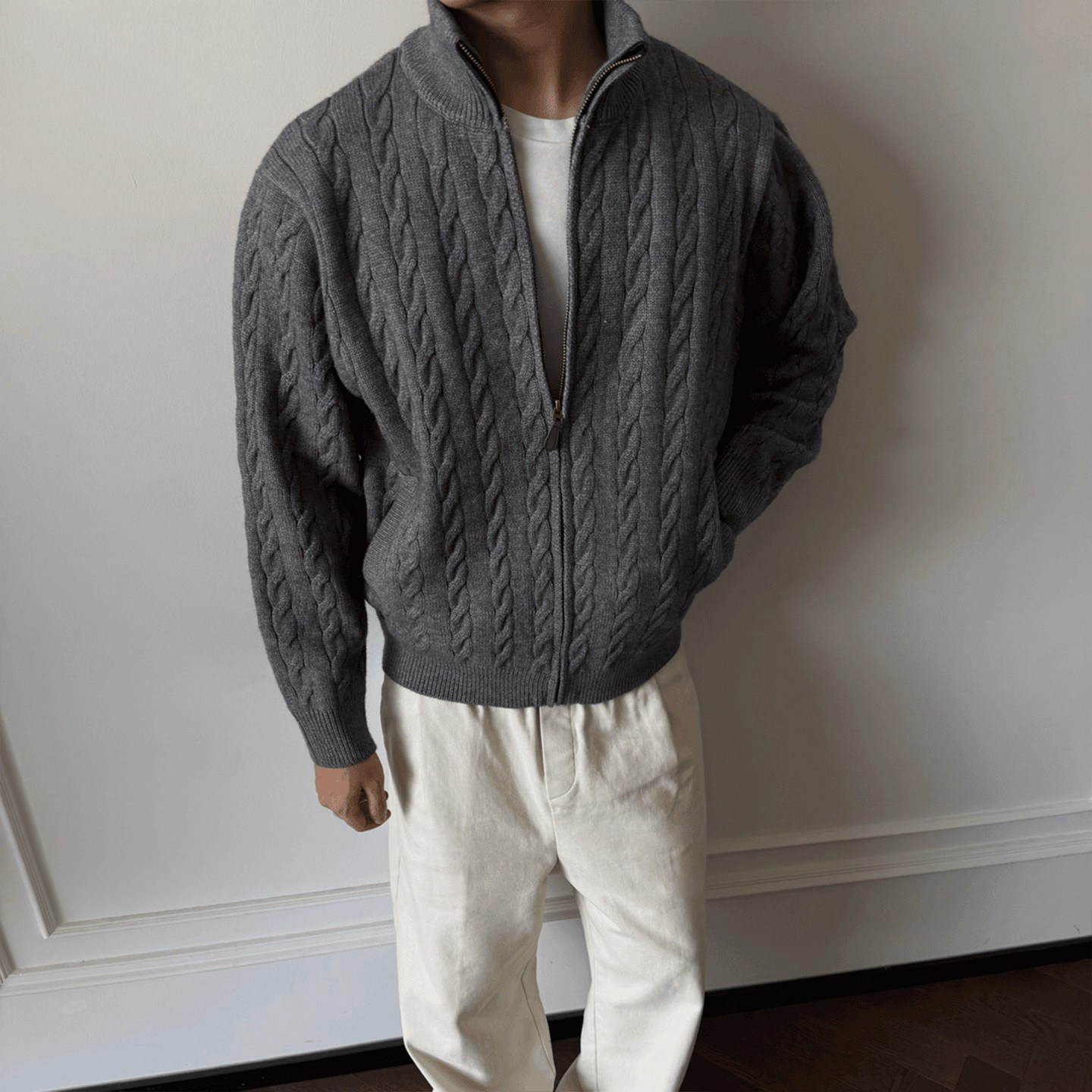 Pulowery z futrzanym kołnierze – Mens Fashion Style Images recenzja i cena