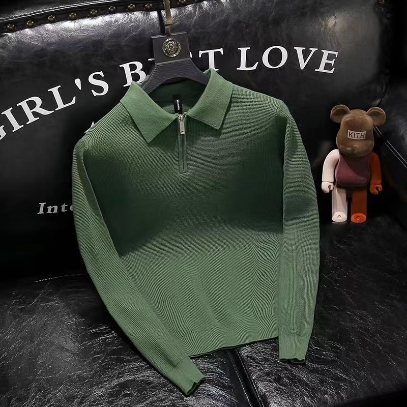 Męska stylowa dzianinowa koszu – Men'S Fashion Zip Sweater recenzja i cena