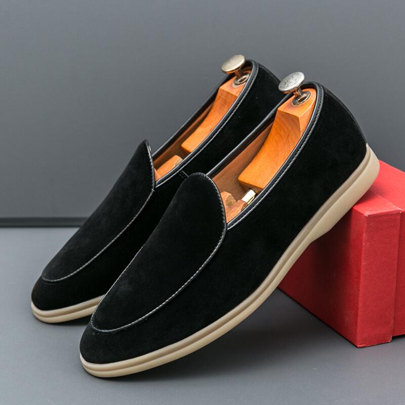 Męskie luksusowe mokasyny na w – Suede Loafers Men recenzja i cena