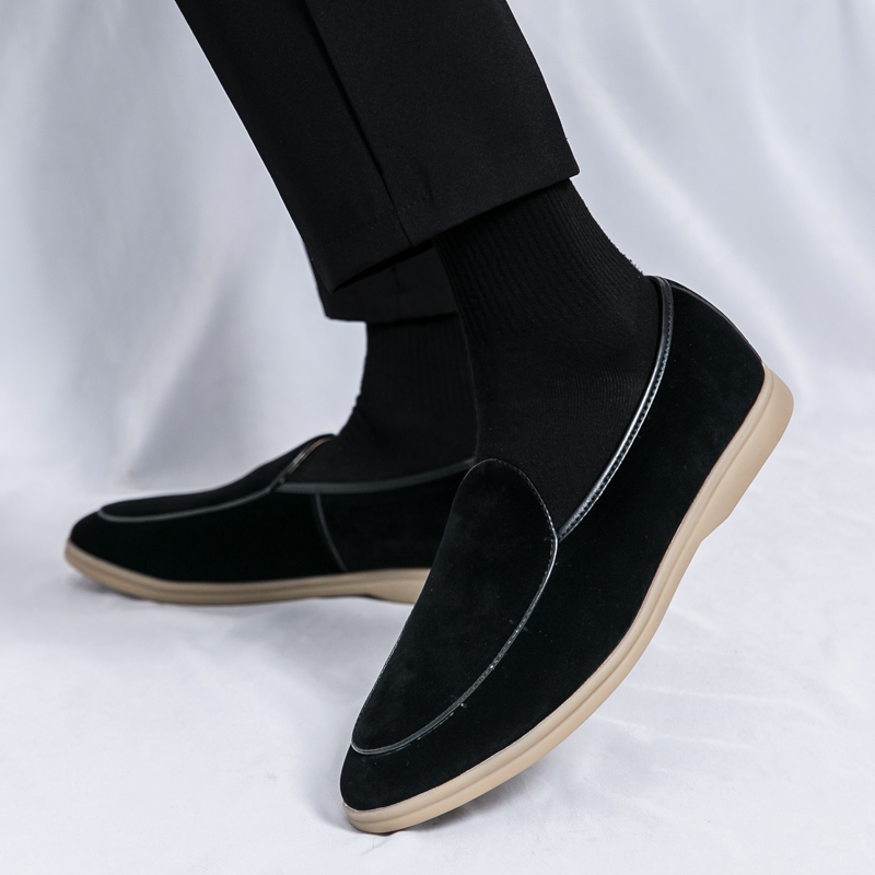 Męskie luksusowe mokasyny na w – Suede Loafers Men recenzja i cena