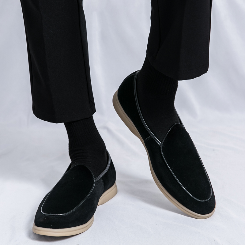 Męskie luksusowe mokasyny na w – Suede Loafers Men recenzja i cena
