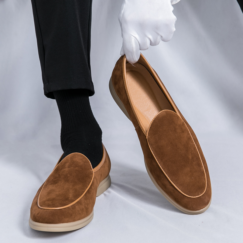 Męskie luksusowe mokasyny na w – Suede Loafers Men recenzja i cena