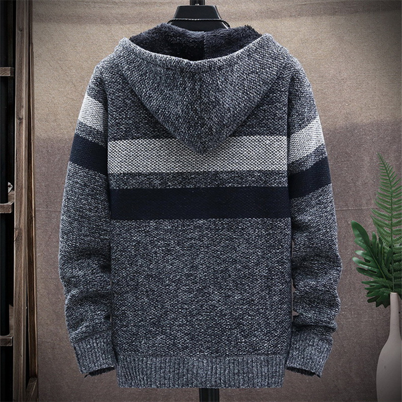 Męski sweter w paski Gruby pol – Men'S Fashion Zip Sweater recenzja i cena