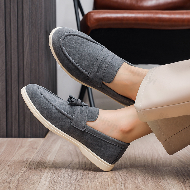 Męskie mokasyny zamszowe, płas – Suede Loafers Men recenzja i cena