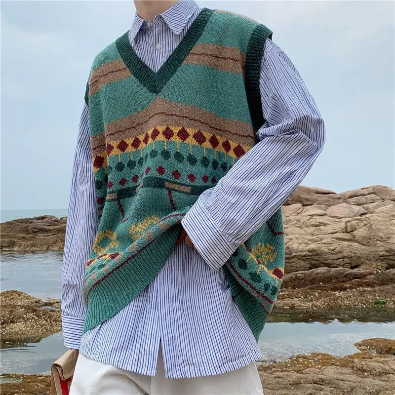 Kamizelka koreańska moda dzian – Men'S Fashion Reviews recenzja i cena