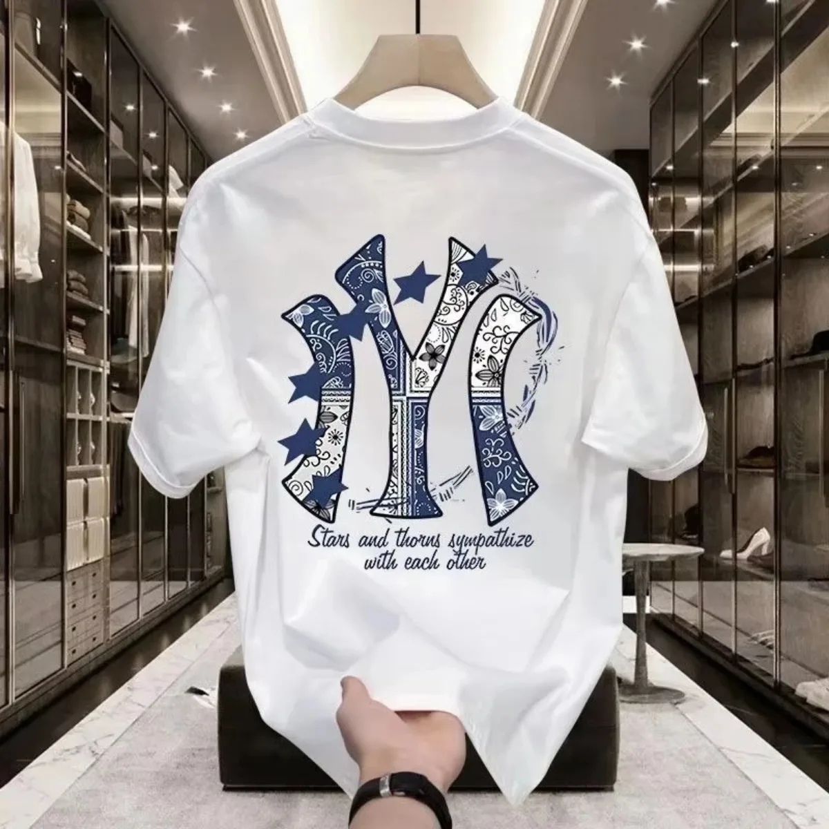 Męska koszulka z nadrukiem, kr – Men'S Fashion Nova recenzja i cena