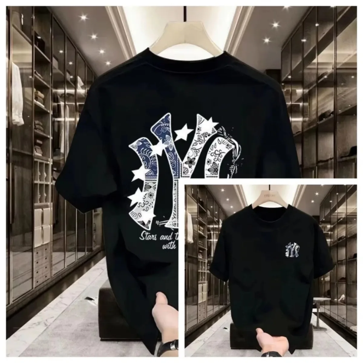 Męska koszulka z nadrukiem, kr – Men'S Fashion Nova recenzja i cena