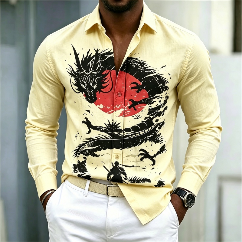 Koszula męska 2026 Nowa Biała  – Fashion Mens Shirt recenzja i cena