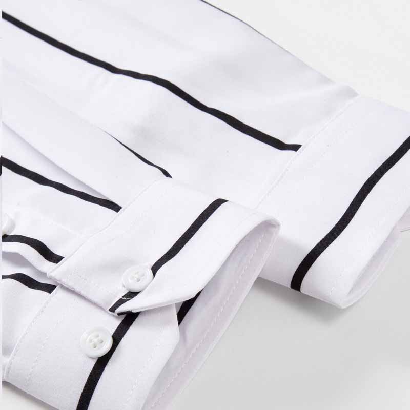 Męska koszula w paski z długim – Men'S Fashion Clothing recenzja i cena