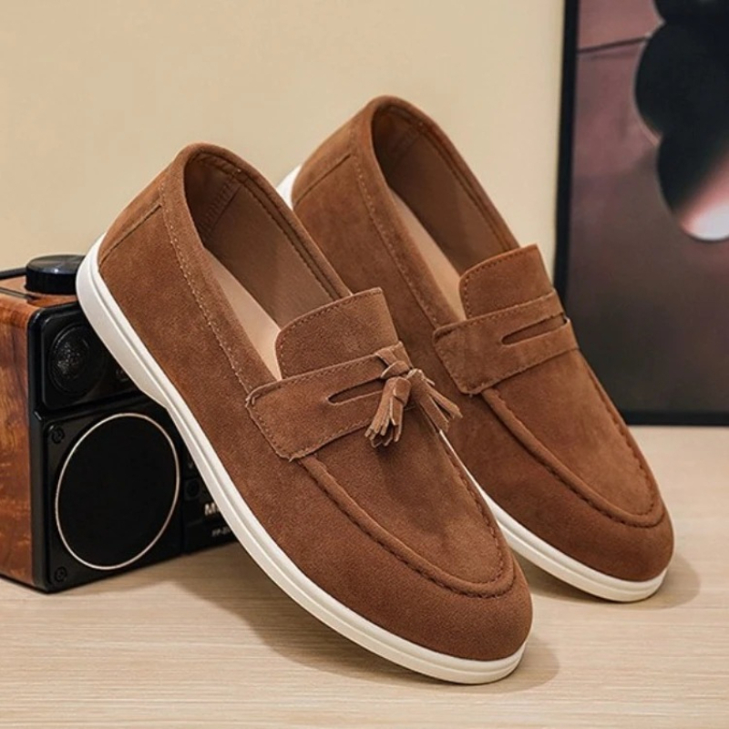 Modne, wygodne męskie buty do  – Suede Loafers Men recenzja i cena