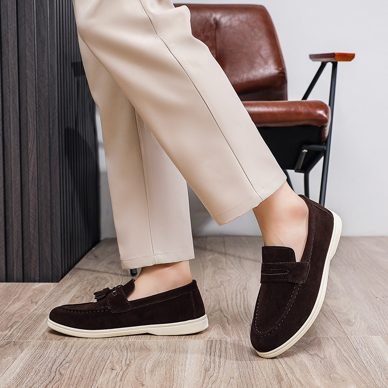 Modne, wygodne męskie buty do  – Suede Loafers Men recenzja i cena