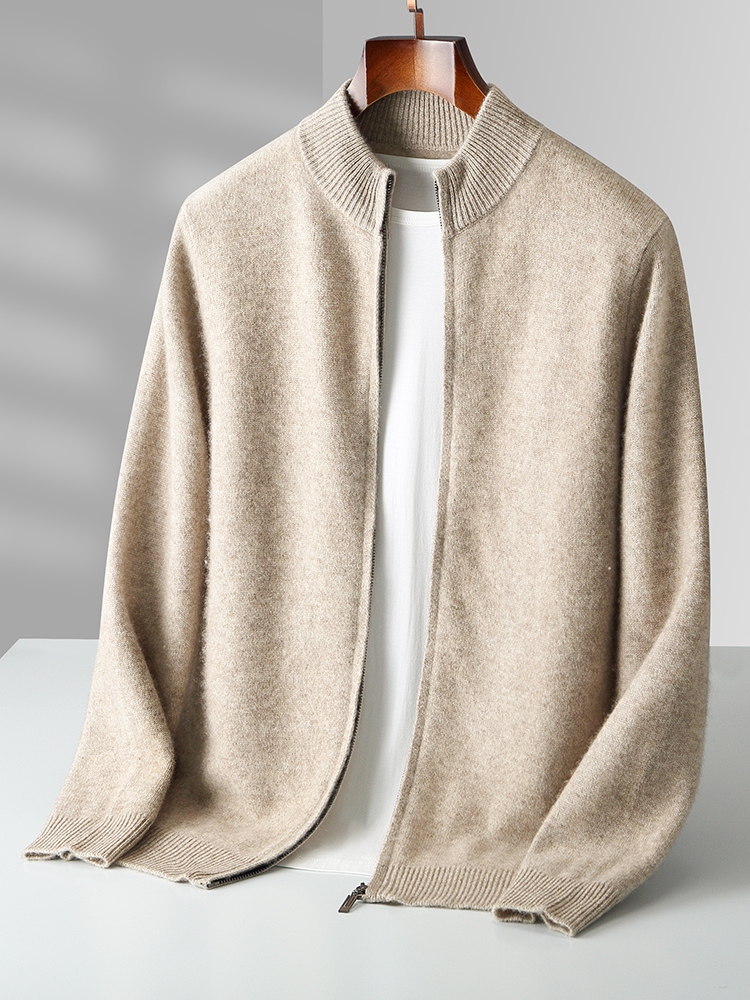 100% wełna merynosów męskie sw – Men'S Fashion Zip Sweater recenzja i cena
