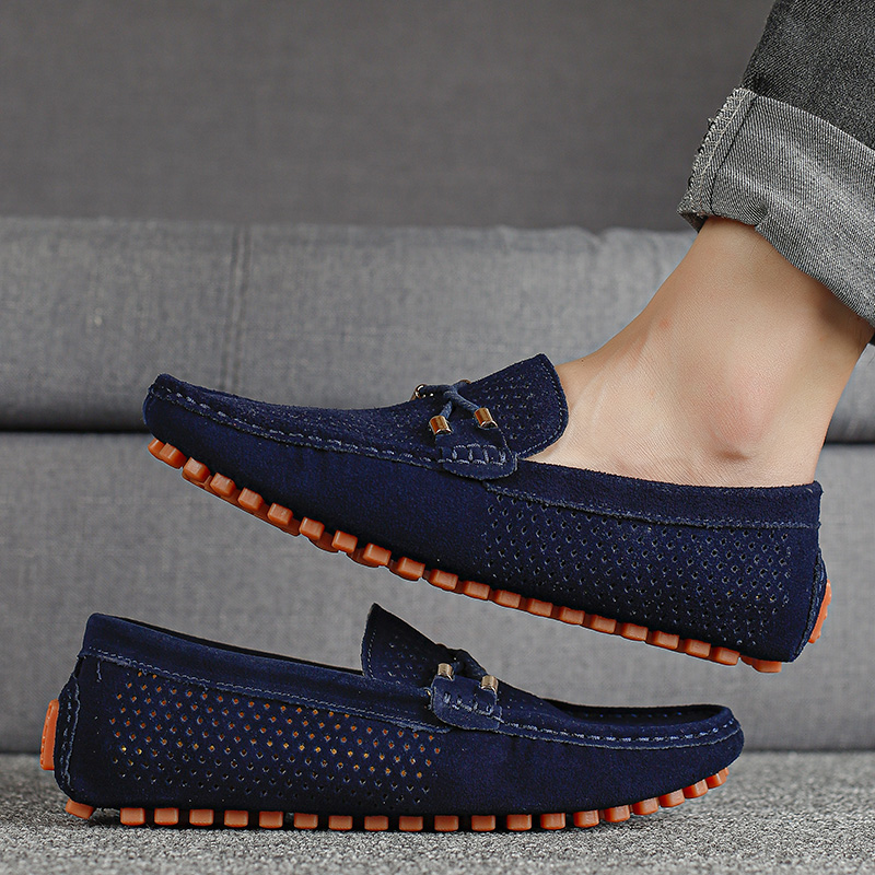 Męskie buty casualowe na lato  – Suede Loafers Men recenzja i cena