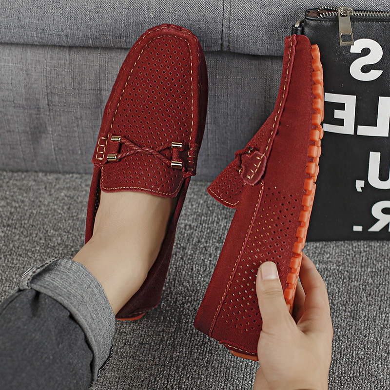 Męskie buty casualowe na lato  – Suede Loafers Men recenzja i cena