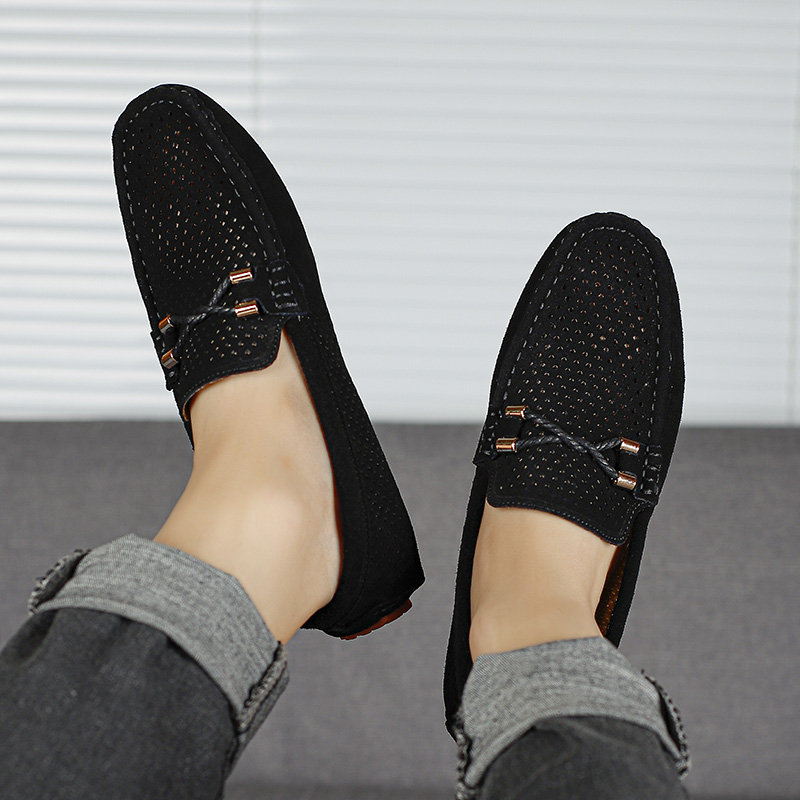 Męskie buty casualowe na lato  – Suede Loafers Men recenzja i cena