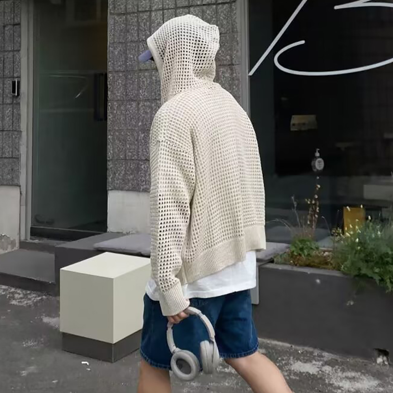 Męskie ażurowe płaszcze na co  – Men'S Fashion Zip Sweater recenzja i cena