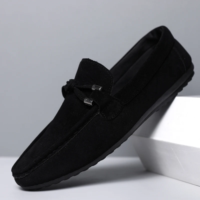 Męskie buty codzienne, modne b – Suede Loafers Men recenzja i cena