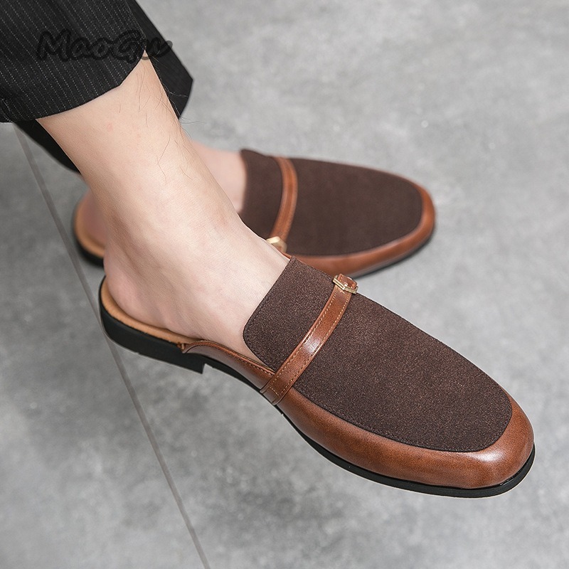 Męskie pantofle ze sztucznej s – Suede Loafers Men recenzja i cena