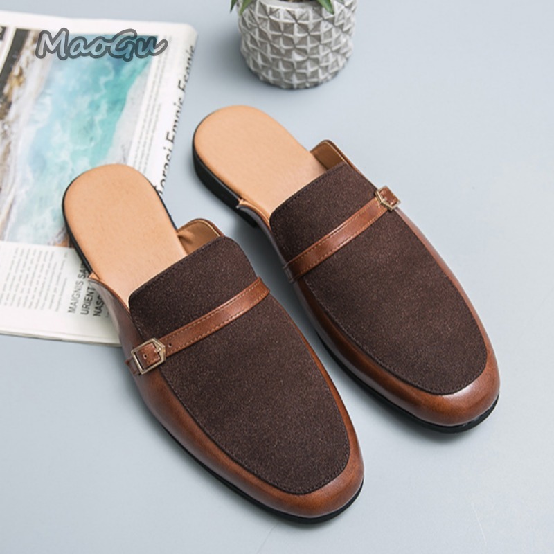 Męskie pantofle ze sztucznej s – Suede Loafers Men recenzja i cena