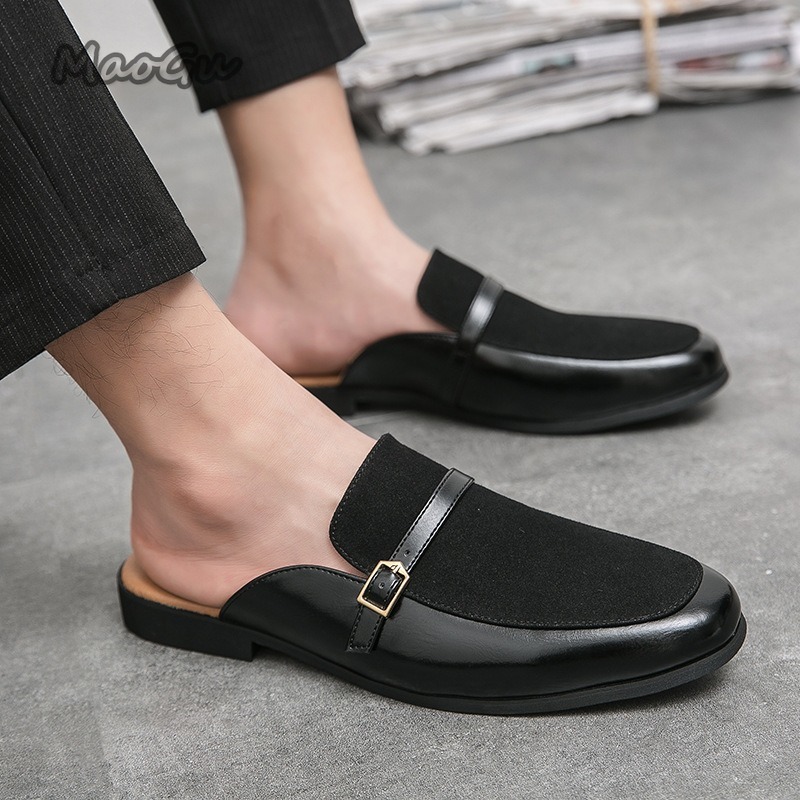 Męskie pantofle ze sztucznej s – Suede Loafers Men recenzja i cena