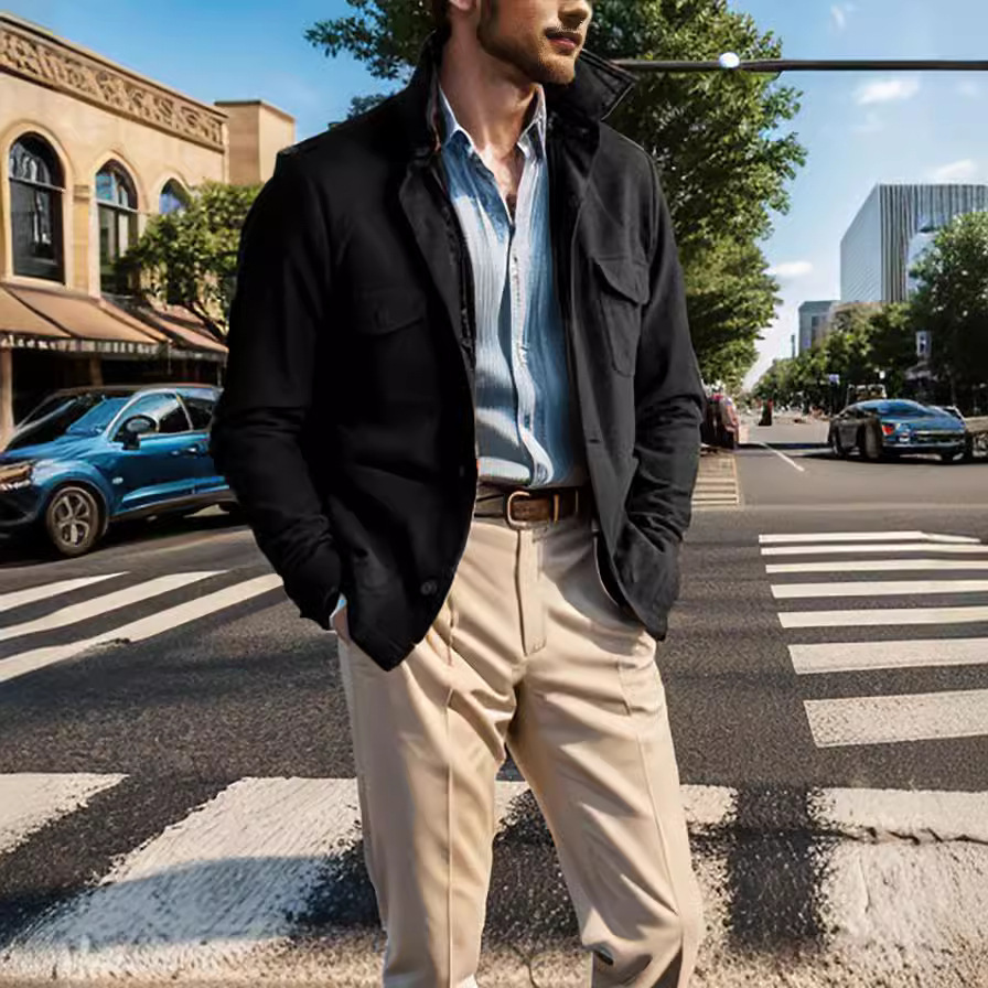 Kurtka z mieszanki wełny męska – Mens Fashion Style Images recenzja i cena