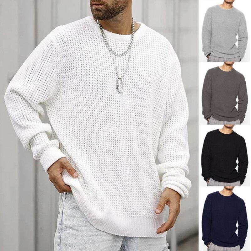 Męski sweter dziergany 2026, w – Men'S Fashion Zip Sweater recenzja i cena