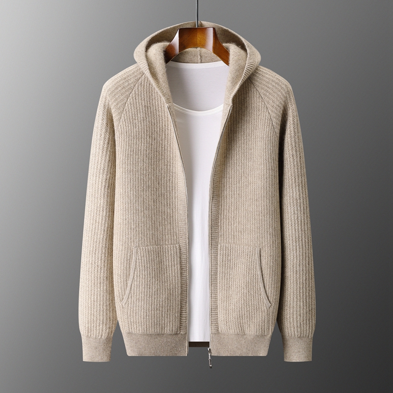 Nowa męska gruba bluza z kaptu – Men'S Fashion Zip Sweater recenzja i cena