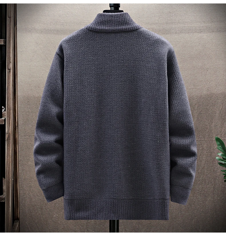 Męski sweter rozpinany w stylu – Men'S Fashion Zip Sweater recenzja i cena