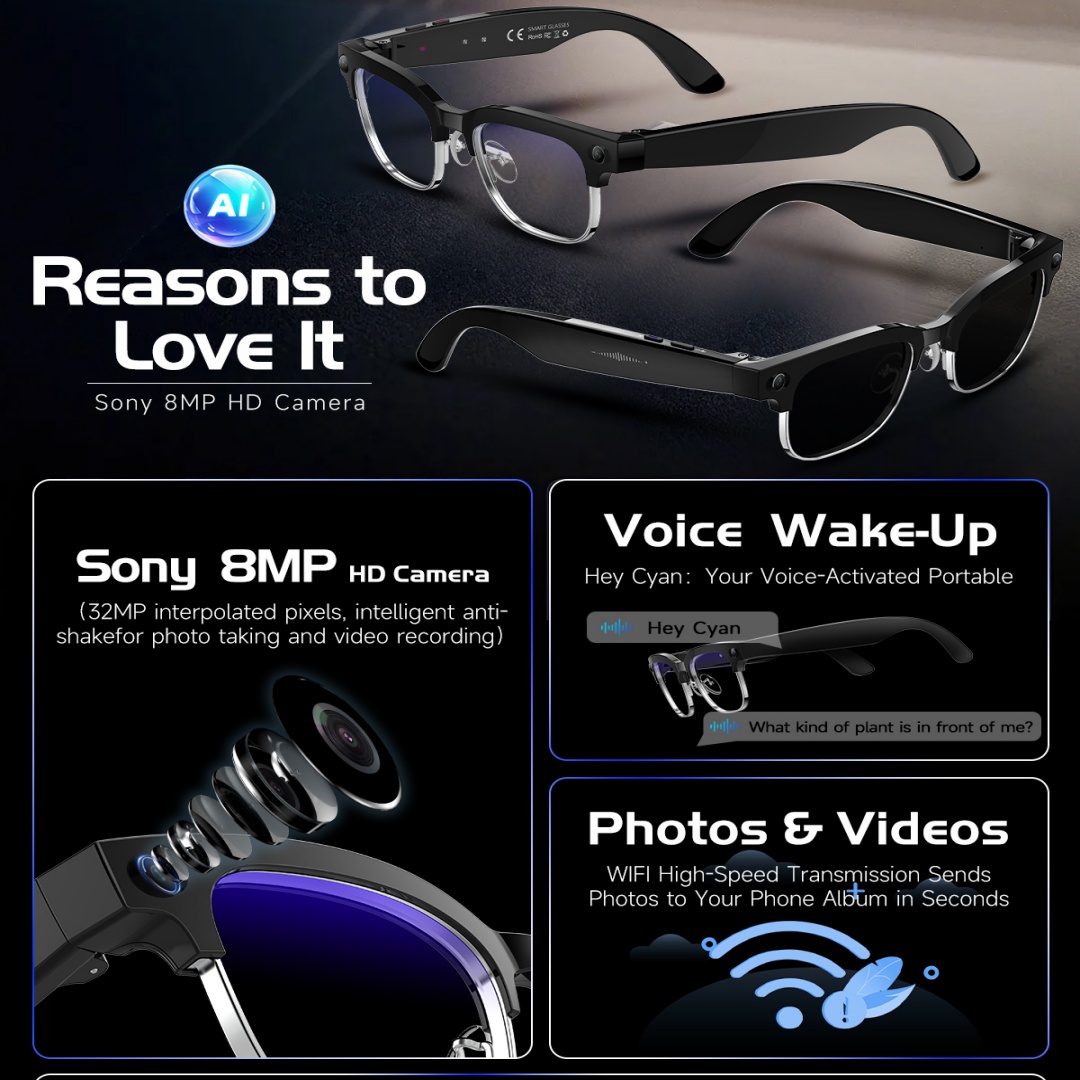 Nowe okulary inteligentne 8K H – Men'S Fashion Glasses 2026 recenzja i cena