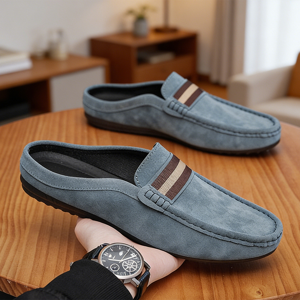 Letnie nowe męskie buty, skórz – Suede Loafers Men recenzja i cena