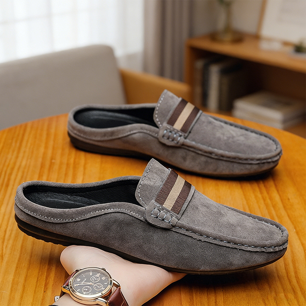 Letnie nowe męskie buty, skórz – Suede Loafers Men recenzja i cena